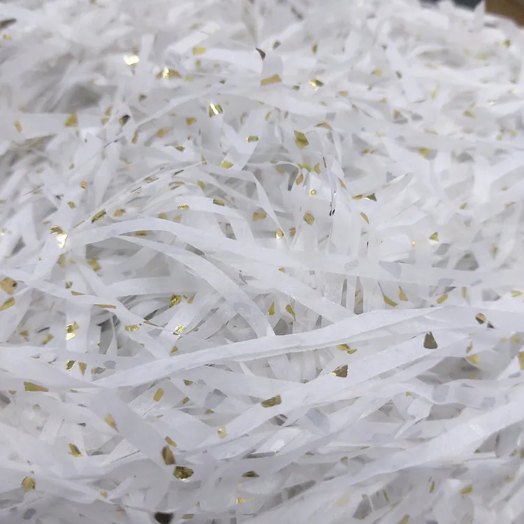 10g25g50g100g Multiple Colour Crinkle Cut Filling Recycle Kraft Decorative Lafite Grass Paper Shredded Paper For Gift Box