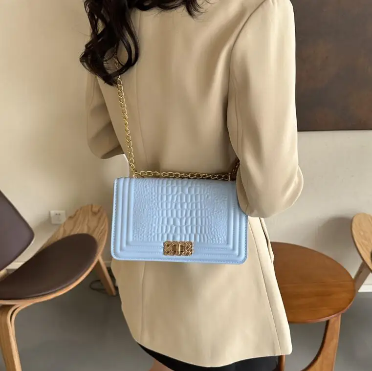 Wholesale Classical Alligator Pattern Purses And Handbags Designer Chain PU Leather Bags Women Handbags