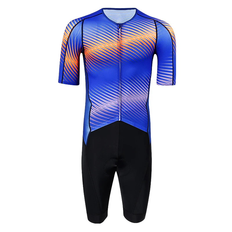Triathlon Short Sleeve Cycling Clothing Suit Clothing Racing Cycling Clothing One Piece Cycling Jumpsuit