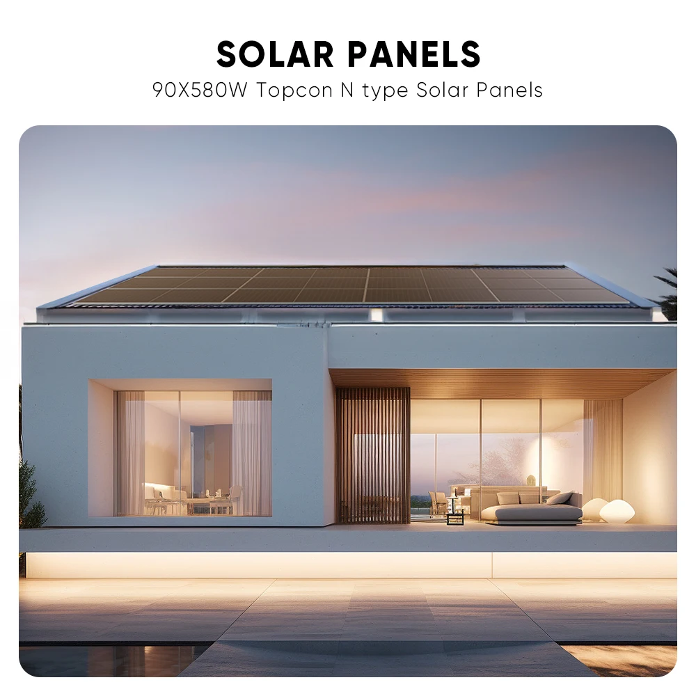 Sunpal hybrid energy storage system 30kw three phases solar system set