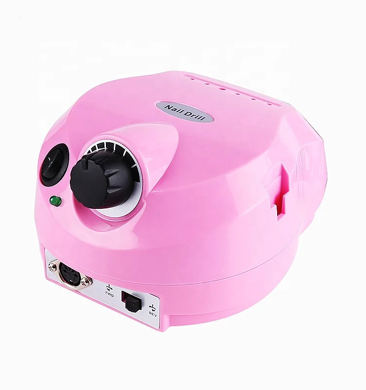 Заводская профессиональная портативная бесщеточная дрель для ногтей розовая перезаряжаемая электрическая дрель для ногтей 25000 об/мин