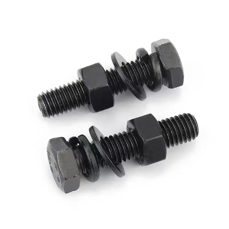FastenerBlack Oxide Carbon Steel Hex Bolts Din933 Hex bolt and Nut