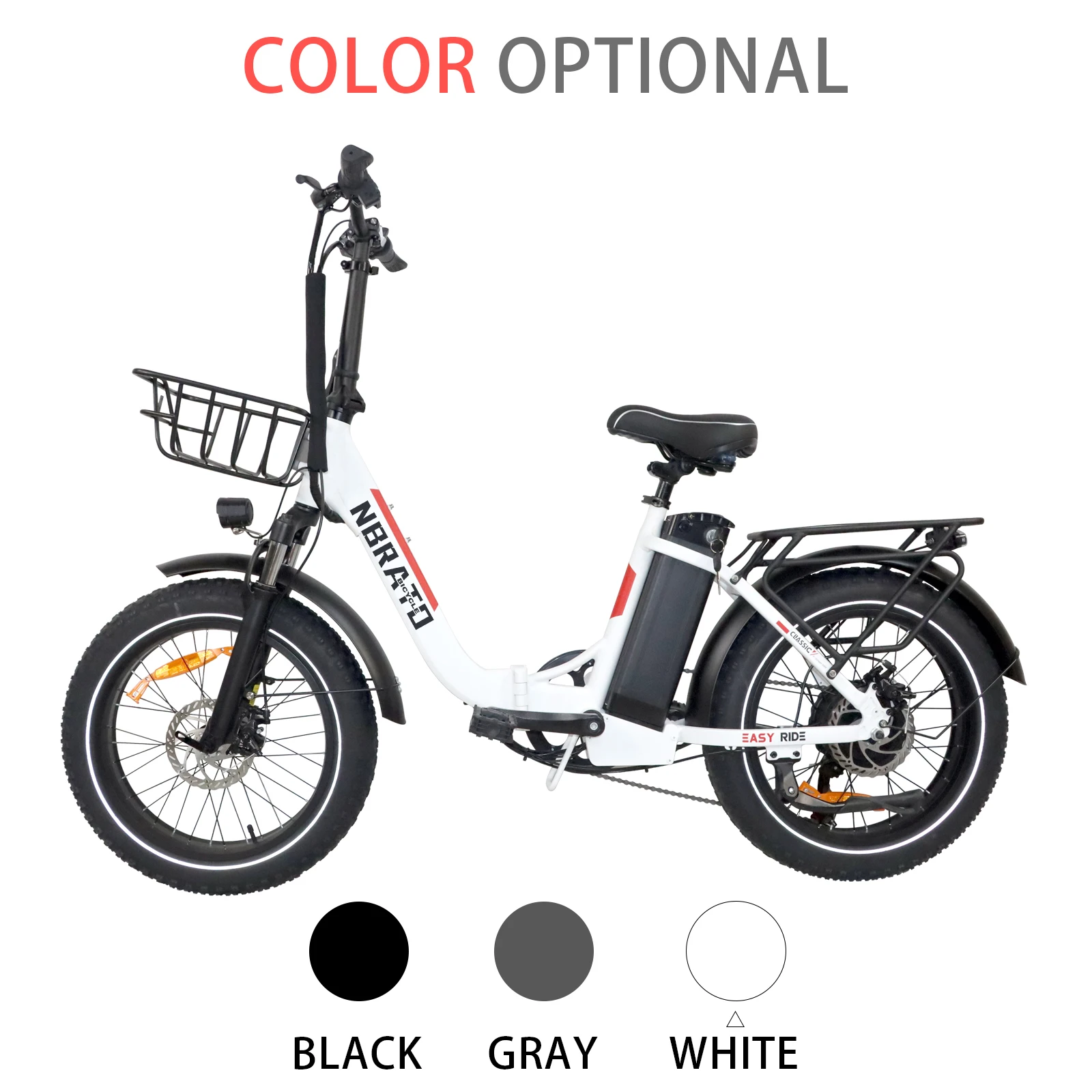 2024 custom city urban woman man folding mid drive step through 20' fat tyre  folding electric bike for two people