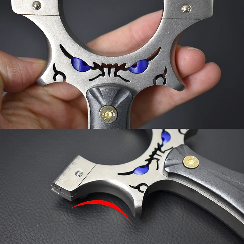 PIAOYU horizontal sight patch dark gray handle professional precision shooting archery shooting hunting metal slingshot
