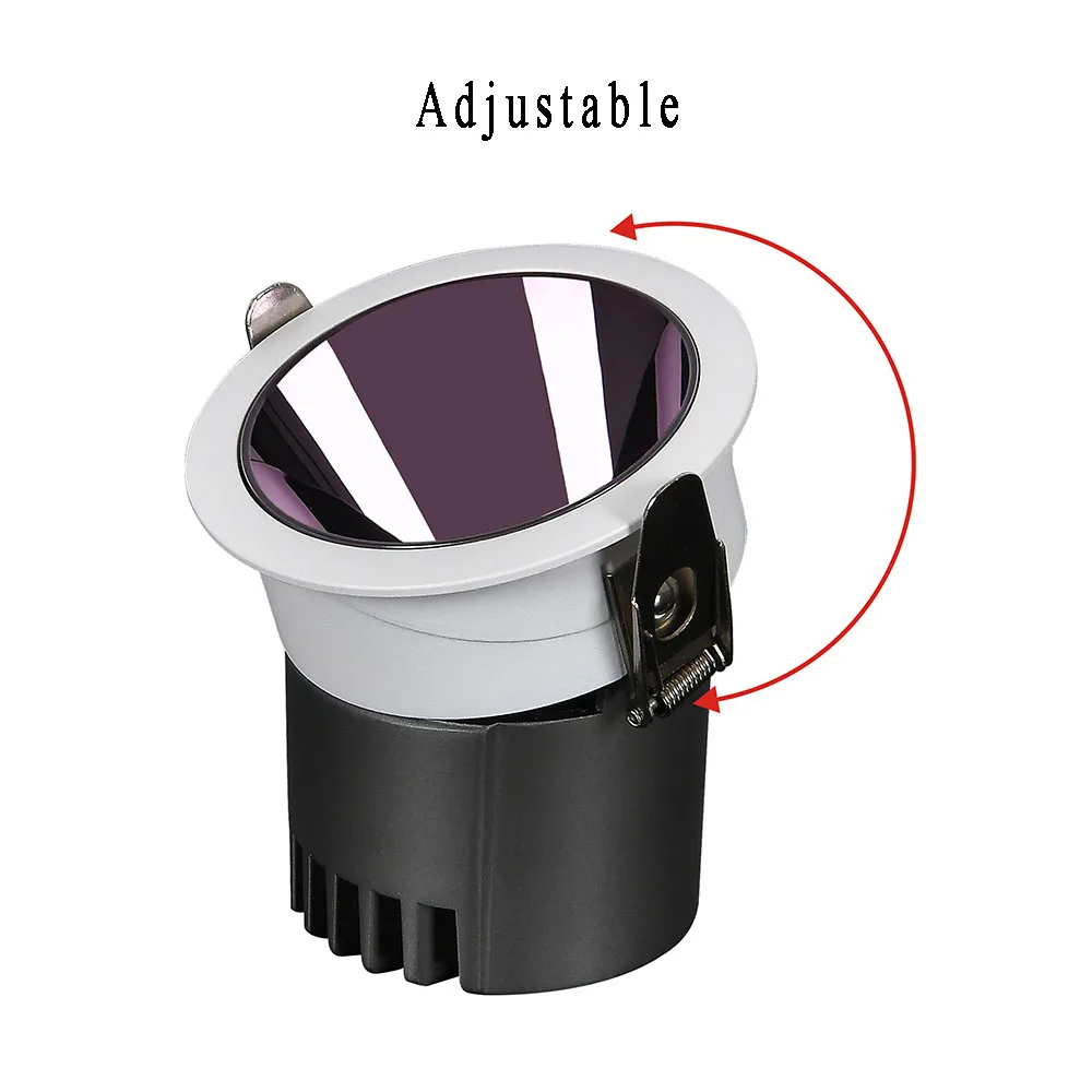 Custom Package COB 12W  Dali Highlight Cob Down Ceiling Light Cob High CRI Cut Hole Commercial Down Light