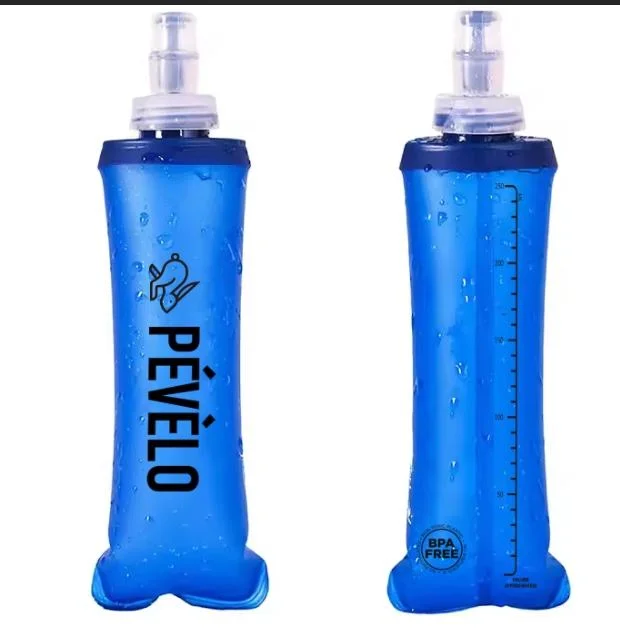 Flexible TPU  Water bottle-Travel Soft Squeeze Flask-Ideal for Hydration Outdoor Activity(500ml/17oz BPA-Free handle