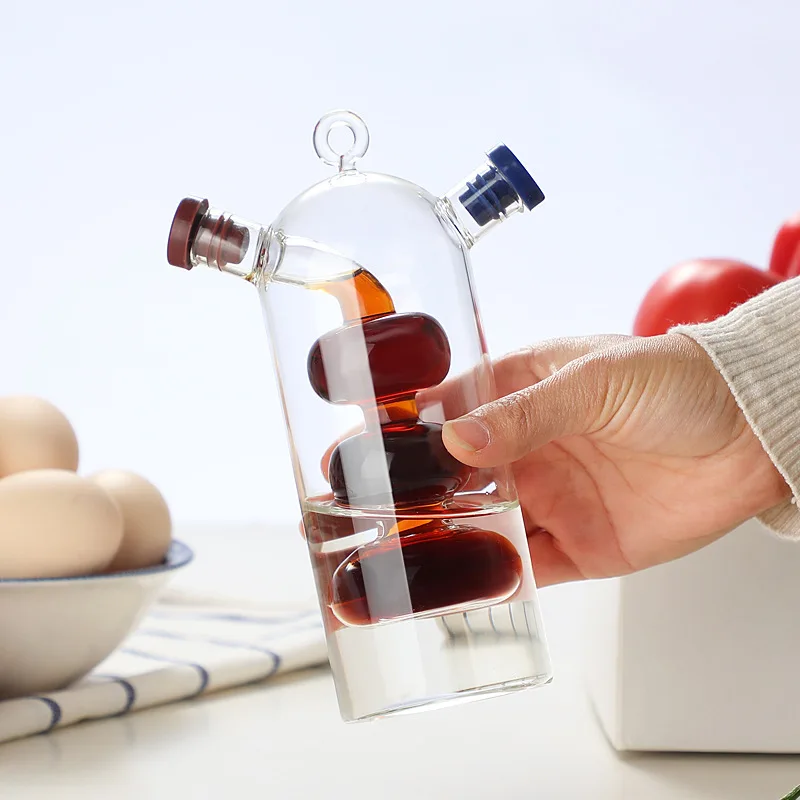 2 in 1 oil vinegar dispenser bottle oil and vinegar glass bottle oil vinegar grape bottle