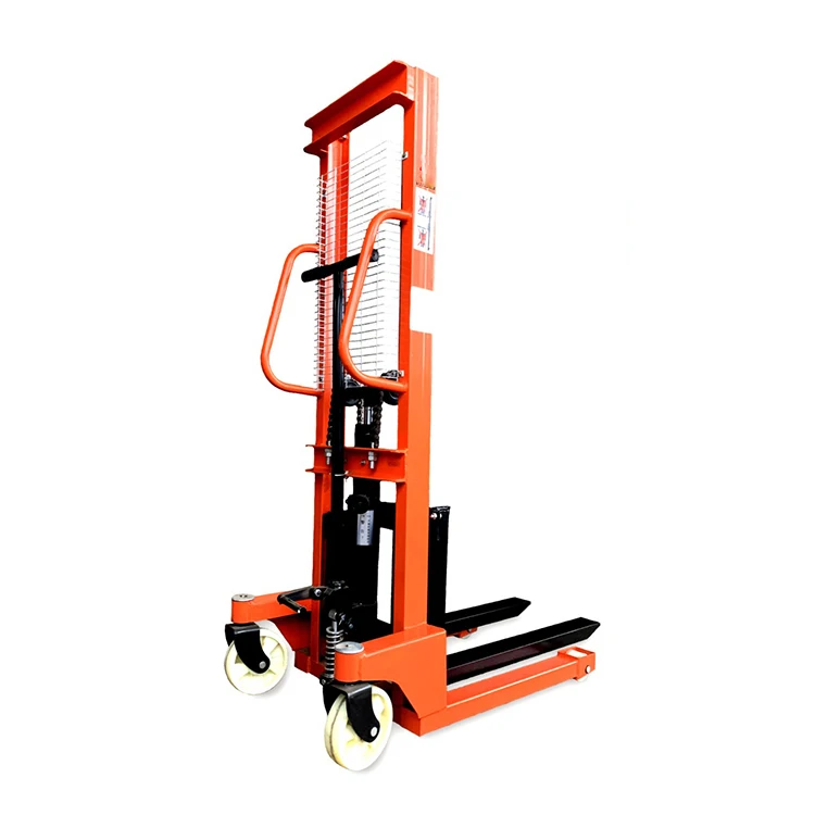 Портативный ручной мини-вилочный погрузчик, гидравлический ручной подъемный поддон, 0,5 тонн, ручной штабелер 500 кг, ручной штабелер