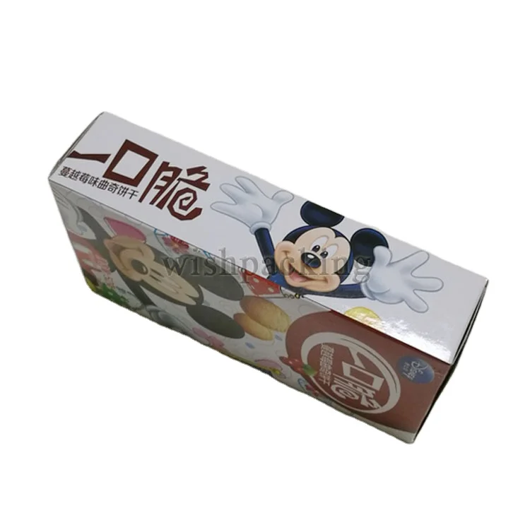 Custom Brand Fruit Cookie Packing Paper Box Zipper Closure Cardboard Food Box Recyclable Paper Biscuit Box