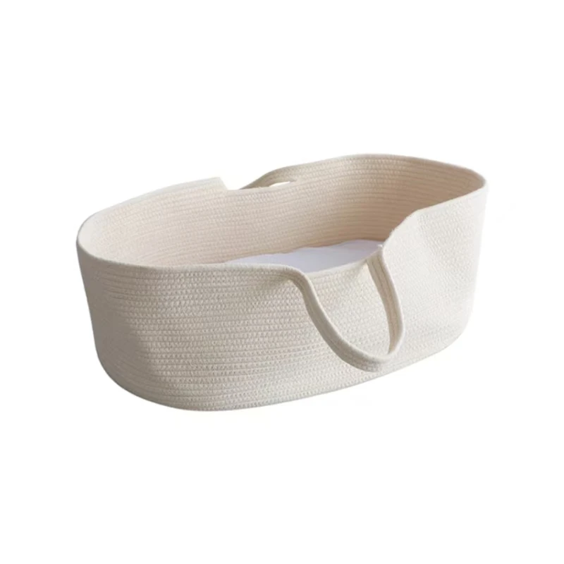 ENWEI Popular Newborn Moses basket-cotton rope baby care basket storage basket customized bassinet