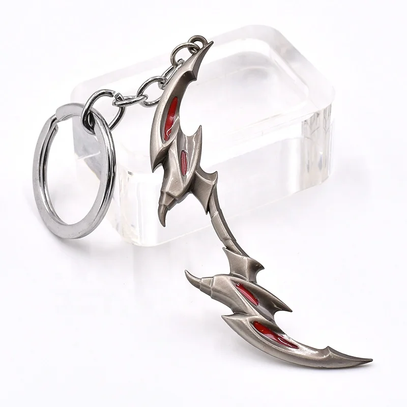 Metal Keychain of Popular Game LOLs Accessories Pendant Special Mini Key Ring For Key or Bag Decoration Fans Collection