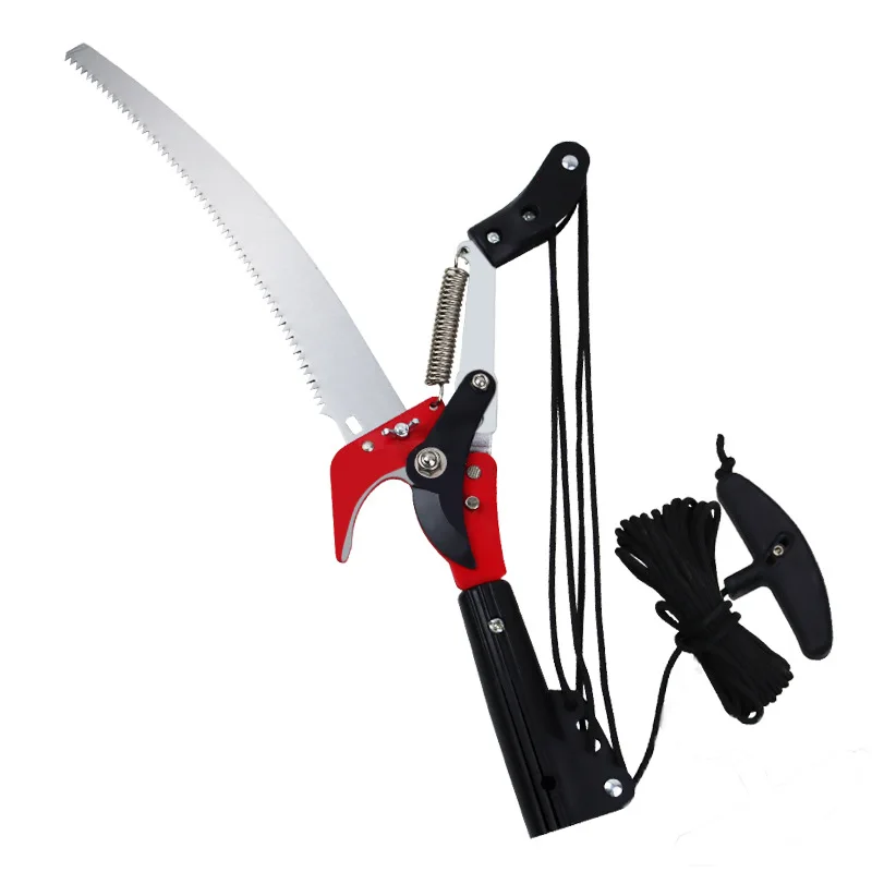 Telescopic high - altitude pruning saw labor - saving fixed pulley fruit tree manual saw