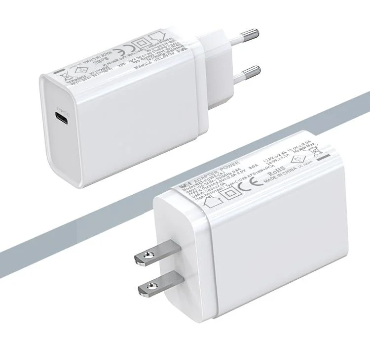original pd20w ic chip apple eu cable usb c power adapter dual usb and usb-c 20w wall fast charger for iphone 12 13