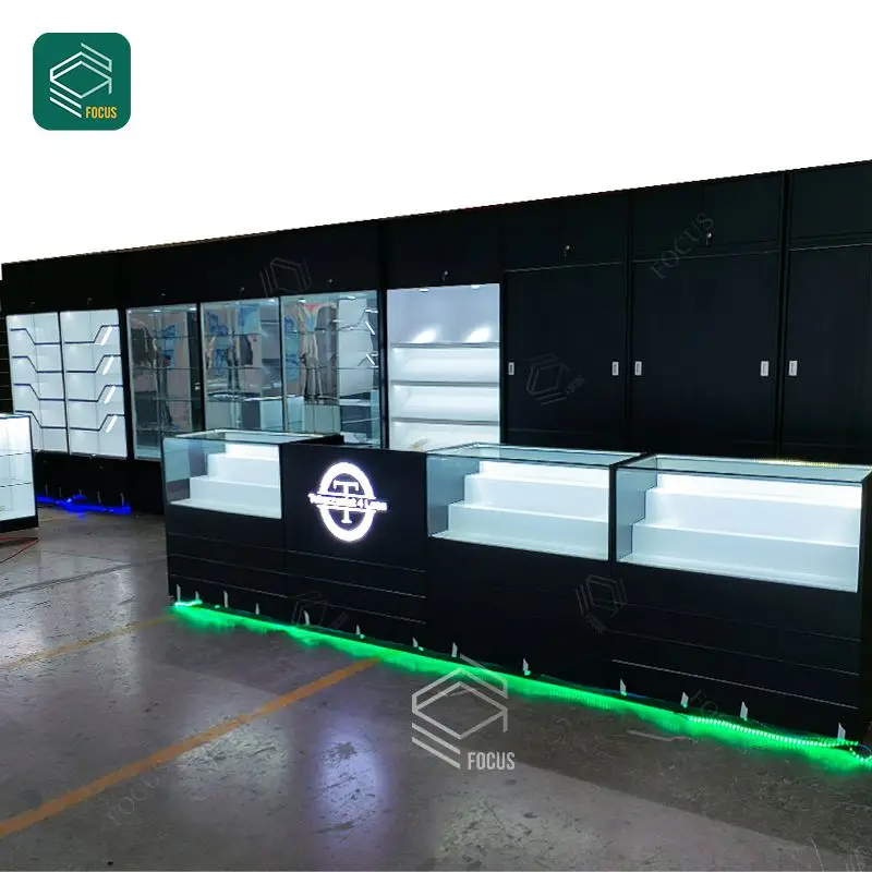 Shop Design Tobacco Display Tables Glass Shop Display Cabinets Cigar Display Case Show Cases For Smoke Shops