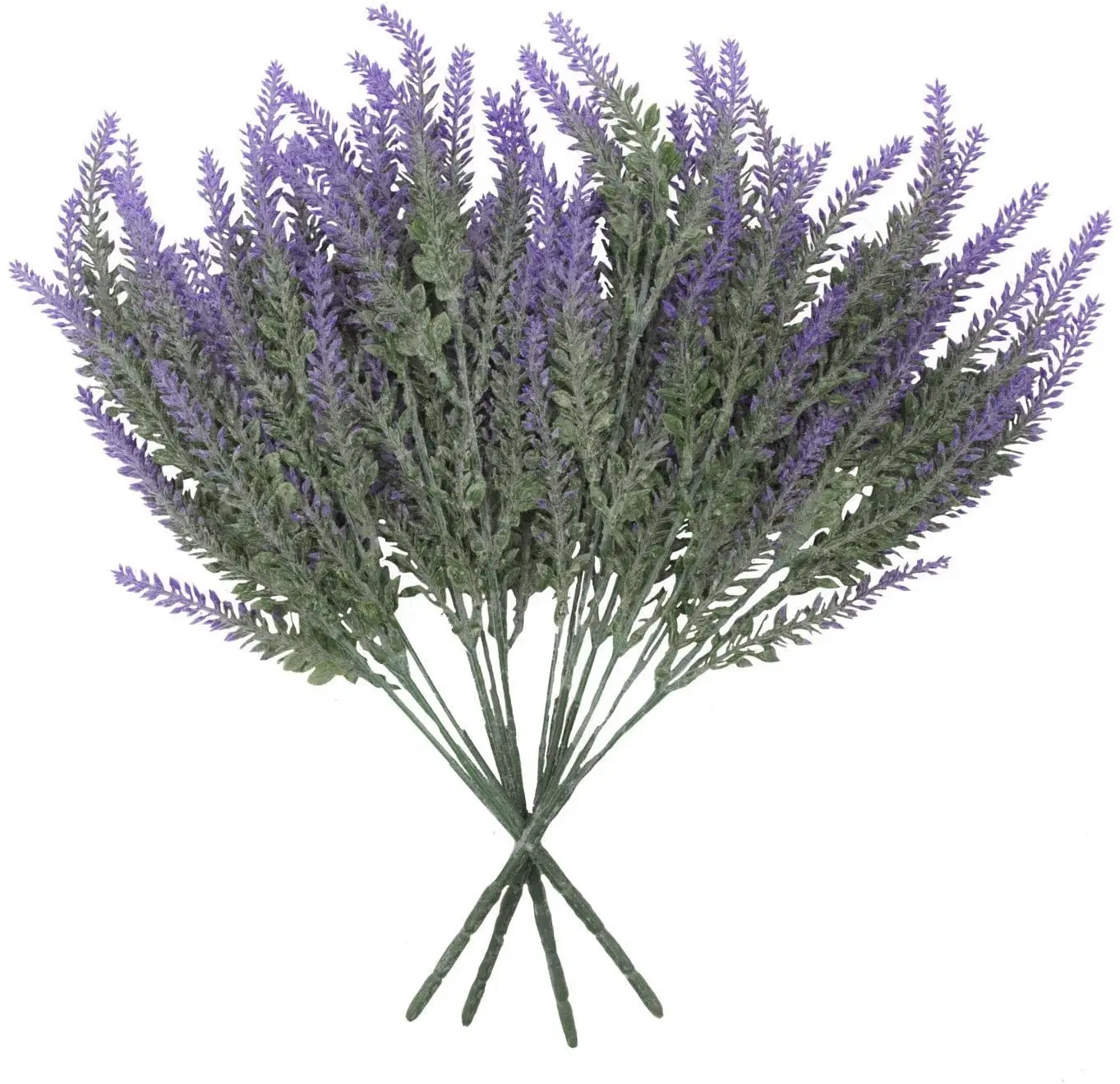 
Amazon Artificial Flowers Flocked Plastic Lavender Bundle Simulation Plants Indoor Outdoor Home 