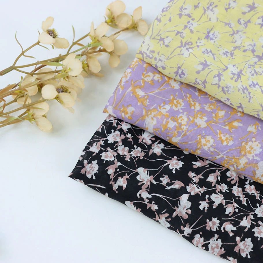 100% Polyester printed fabrics for clothing  silk printing polyester woven fabric textile piece goods colour changing fabric44