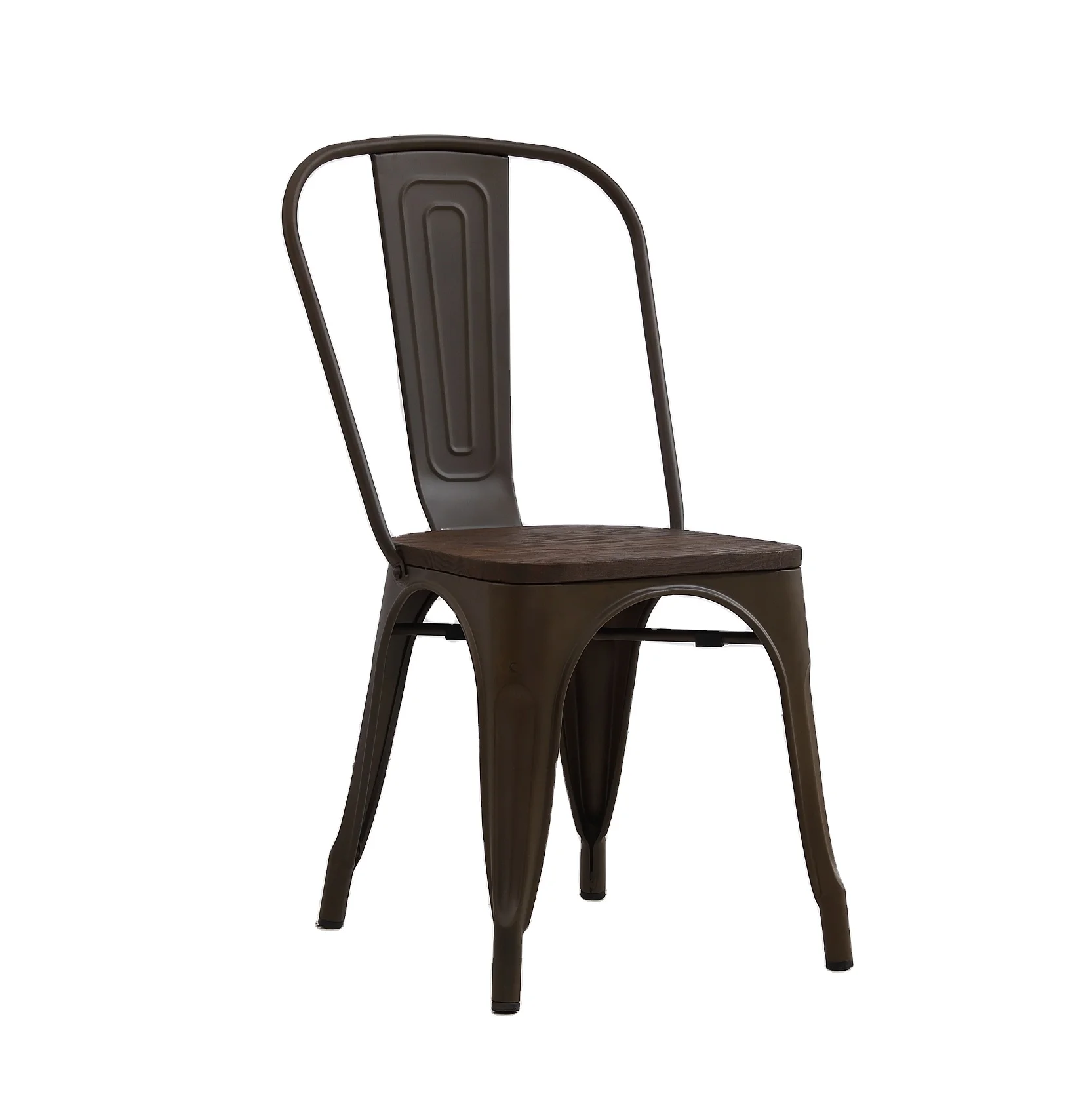 Wholesale Factory Cheap Stackable Colorful Wooden Seat Metal Chairs