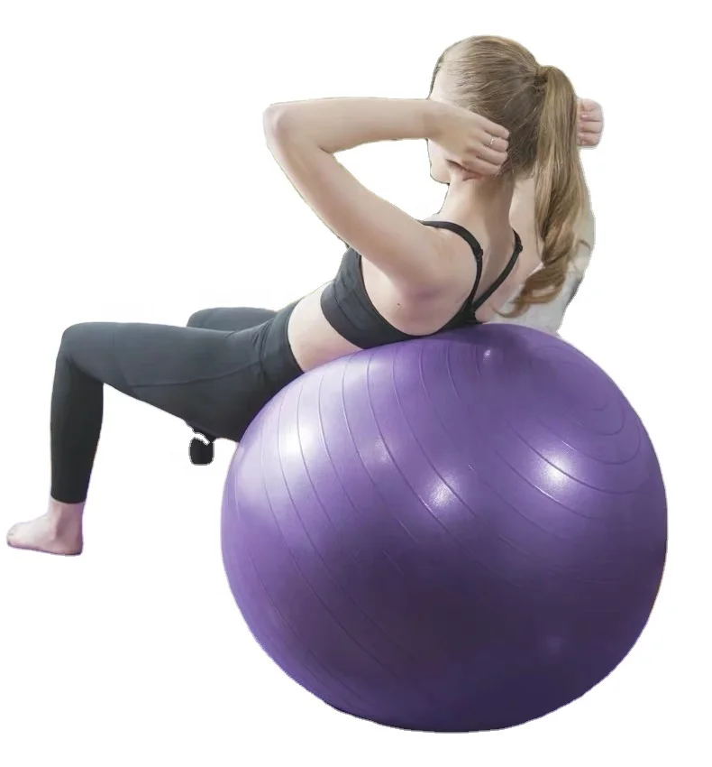 Extra-thick Weighted Anti-Burst and Slip Yoga Ball 55cm For Yoga Pilates
