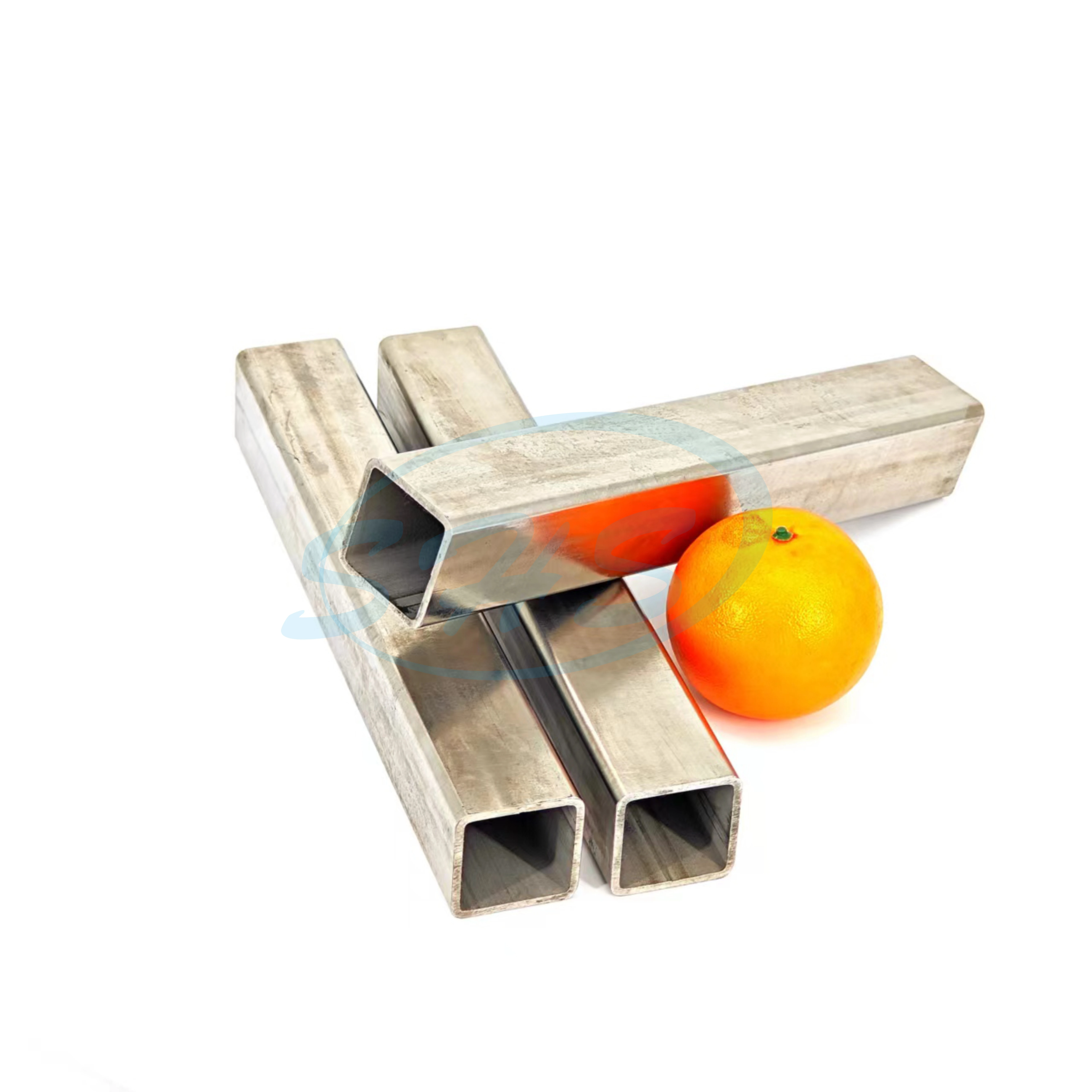 China SS 304 316L stainless steel square pipe square hollow section with hairline surface for balustrade handrail  construction