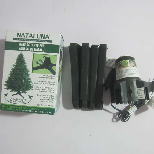 Soporte De Arbol De Navidad Giratorio De 360 Grados,220-250V