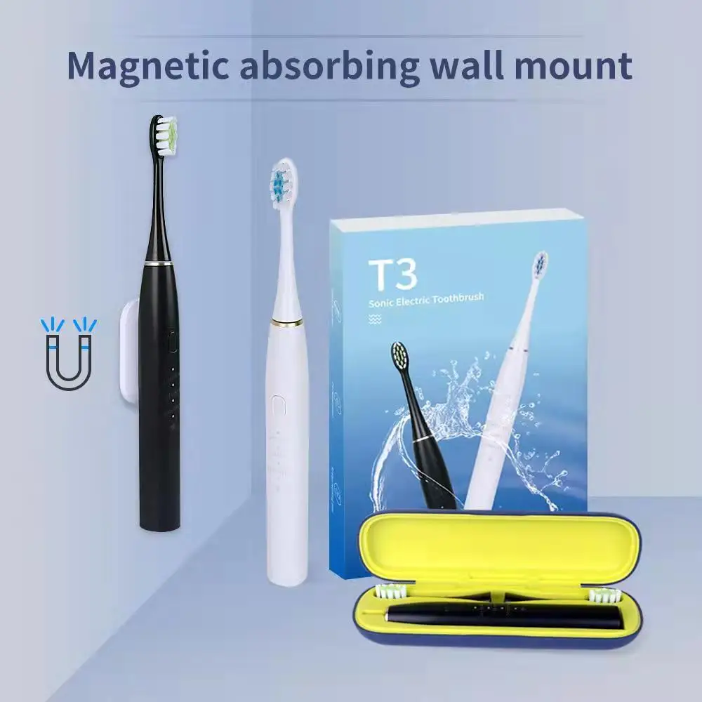 Adult Electric Sonic Toothbrush Oral Care Smart Timer Waterproof travel  rechargeable Toothbrush
