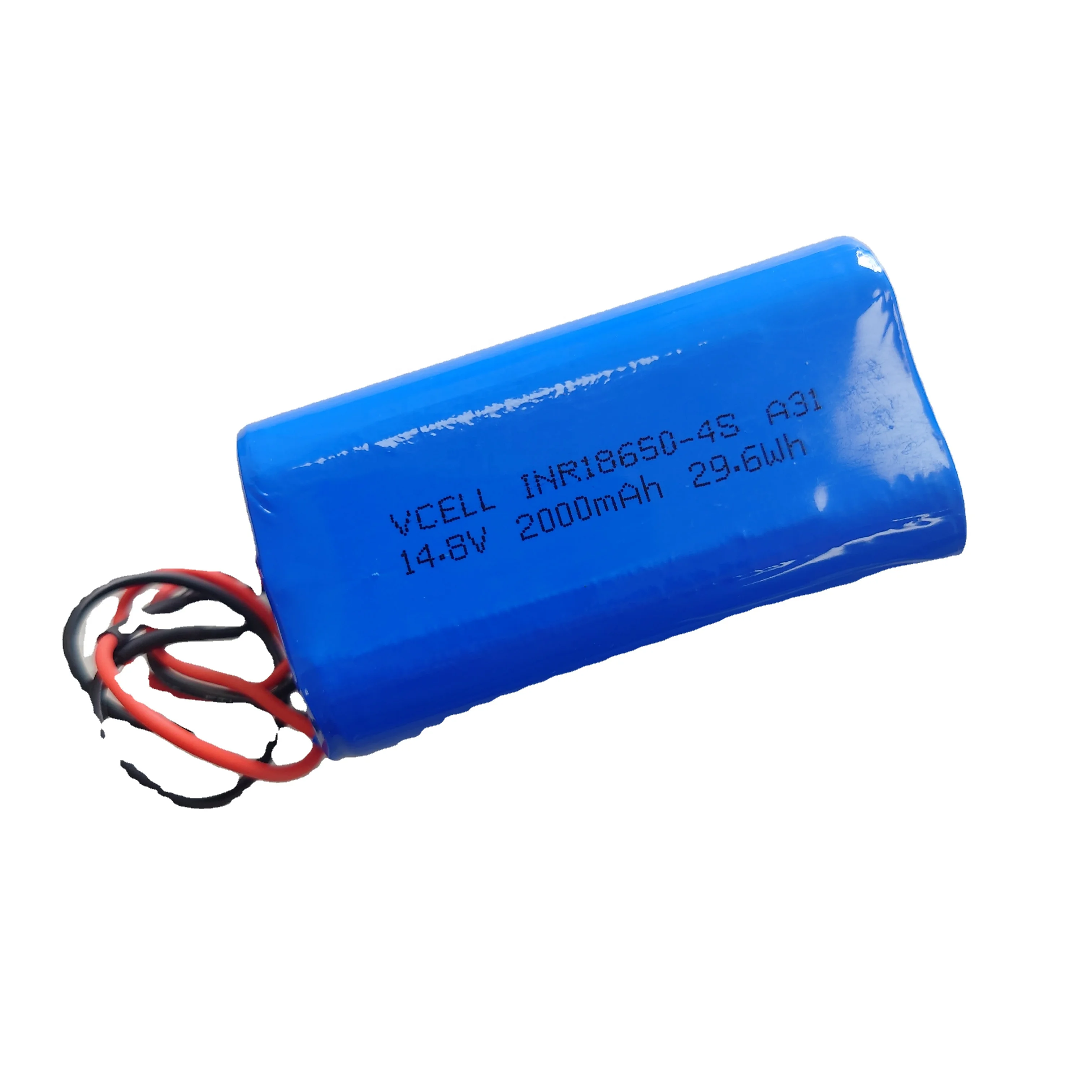China wholesale portable battery for electronics OEM INR18650 Akku Rechargeable 14.8V 2000mAh Lithium Ion Battery Packs 18650