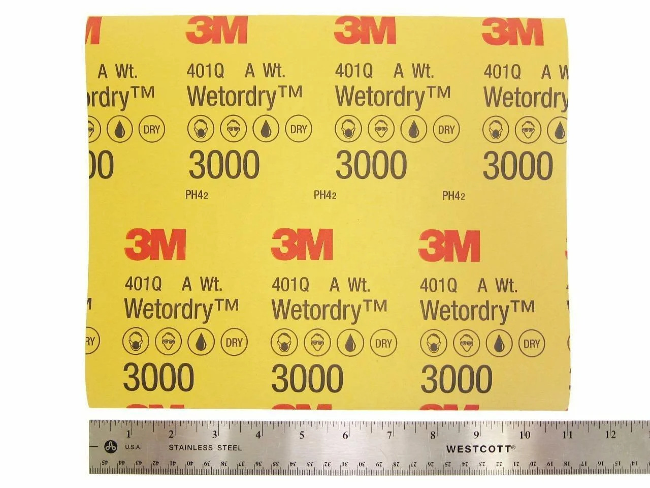 3M 401Q Грит p1000 до p2000 Водонепроницаемая эмеричная бумага 100% силиконовая карбидная наждачная