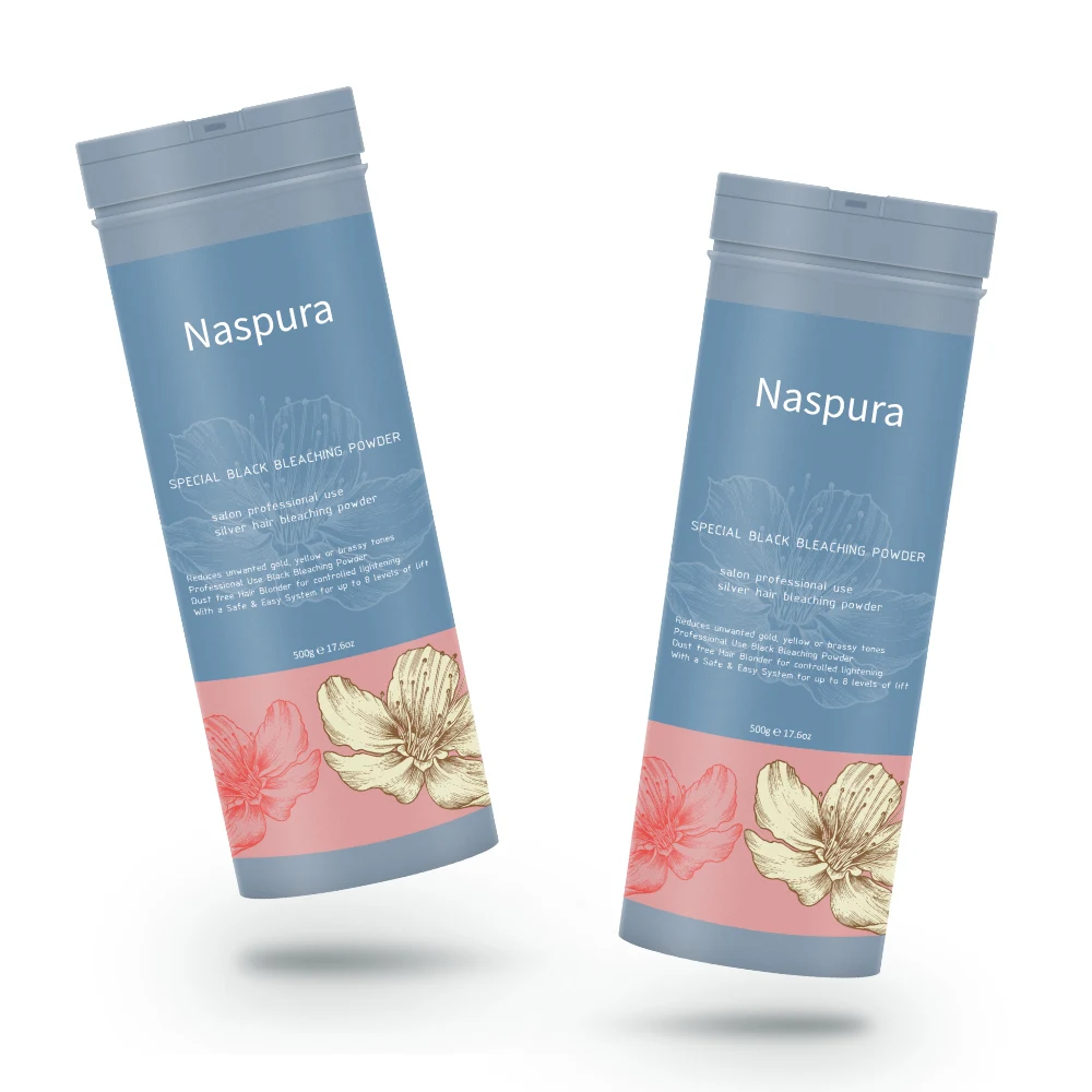 Unisex Jar Package Hair Bleaching Powder for Salon 500g OEM Service No Ammonia Dust Free Black Bleach Powder Herbal Ingredients