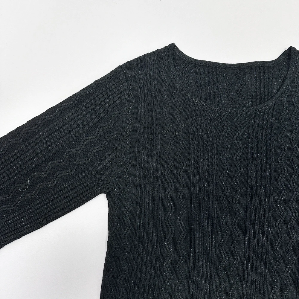 New Fashion Design Women Cashmere Knitted Sweater Solid Color Slim Fit Pullover Knitted Tops