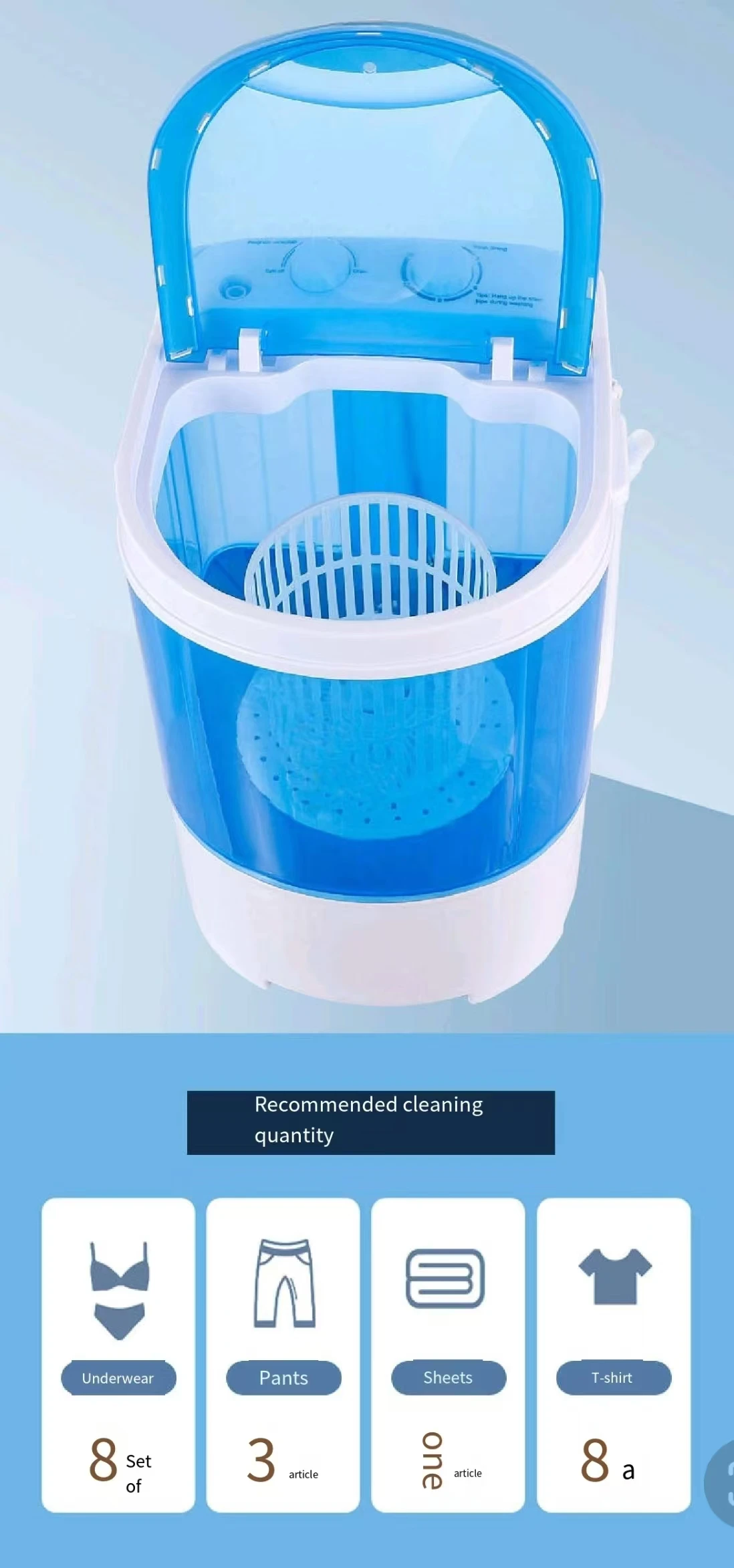 Multi-functional  110v220v small washing machine Household underwear underwear socks washing machine shoes washing machine