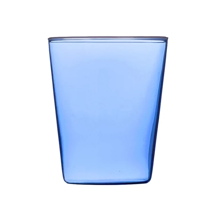 Custom Blue Glass Mugs Coffee Cup Glass Cup For Home Hotel Tableware
