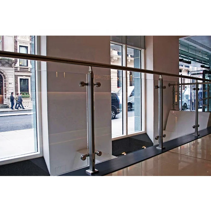 Glass Railing Stainless Steel Australia Standard 42 Inch 12-14Mm Tempered Glass Sleeve Balcony Post Indoor Steel Fence
