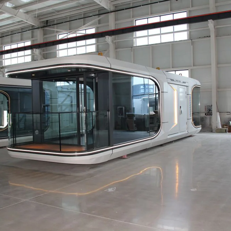 Luxury Portable Mobile Home Stay Resort Building Ready To Ship Prefab Vessel Capsule Cabin Holiday House