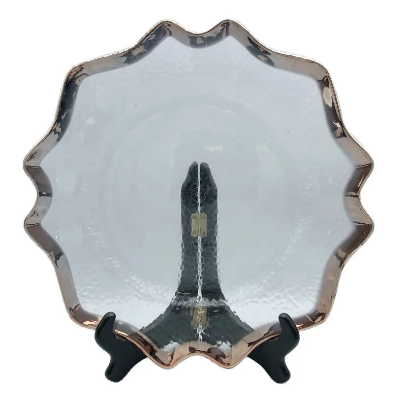 2021 New Wholesale Customized Cake Dessert Plastic PP irregular shape Dinner Plates Fruit  Plates  Plates