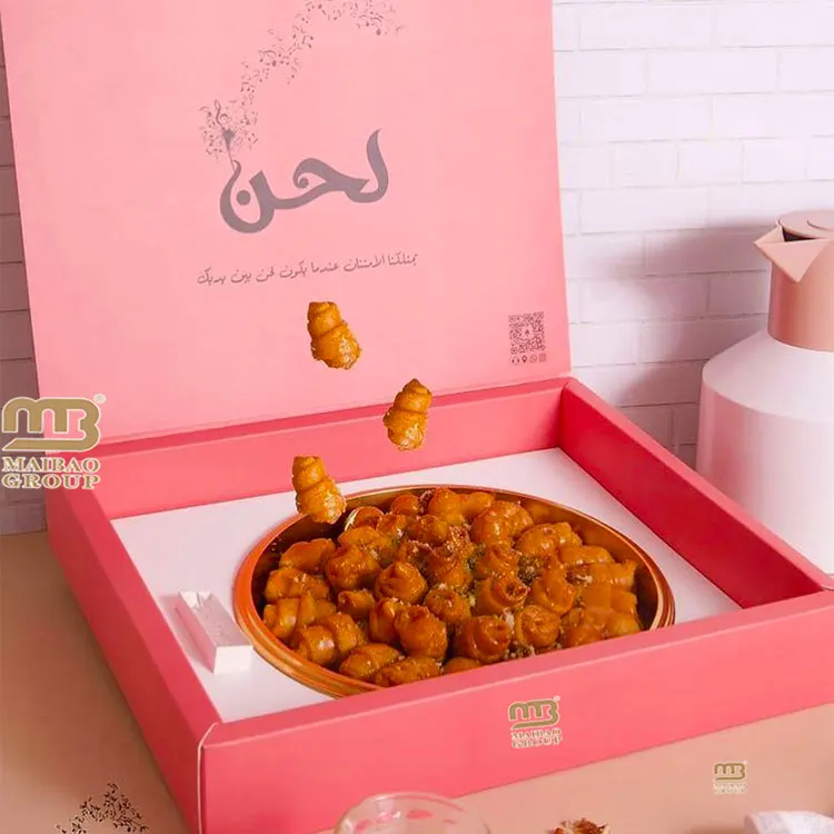 Empty Indian Small Paper Sweet Gift Truffle Strawberry Candy Chocolate Box Packaging, Bakery Packaging Box For Donuts