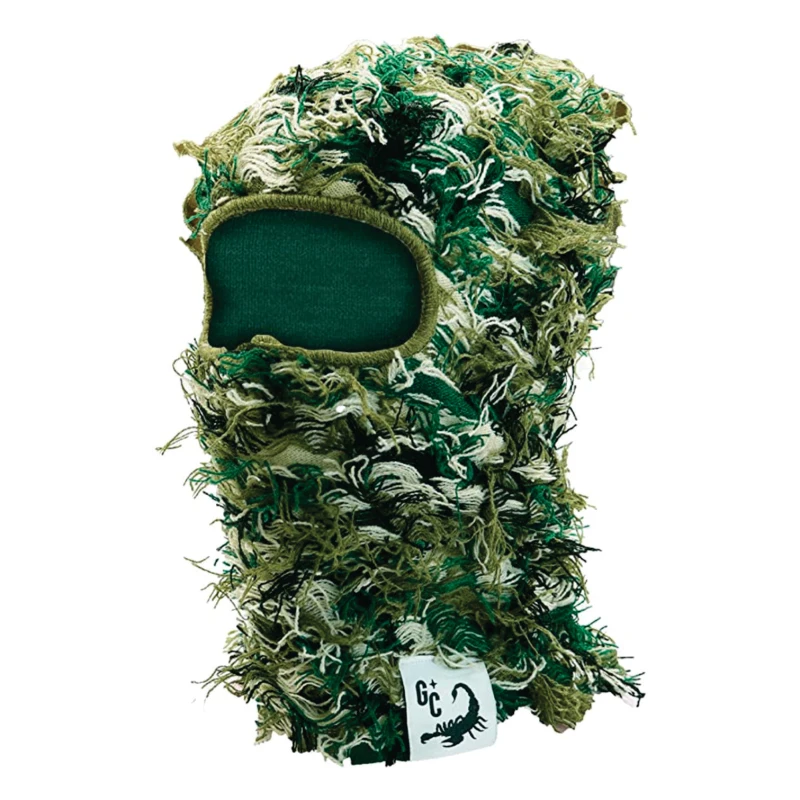 Storm Distress Ski Mask One Hole Knitted Balaclava with Custom Logo