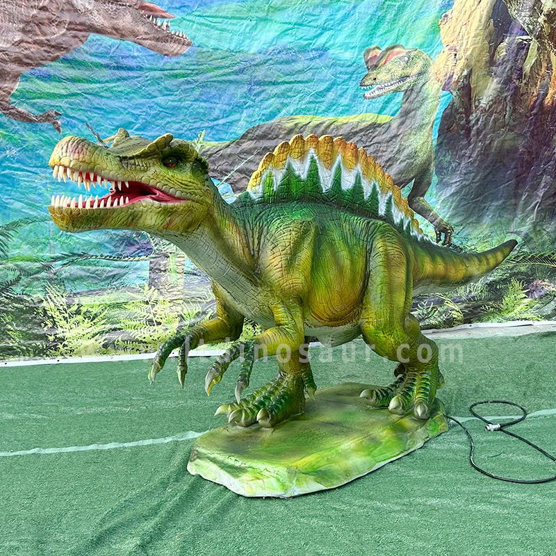 Outdoor Jurassic Park Large Animatronic Dinosaur Spinosaurus Sculpture For Sale