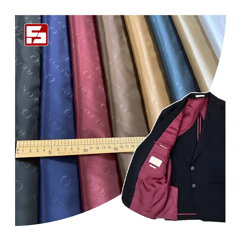 Suit lining taffeta fabric 100% polyester taffeta fabric for coat/ jacket lining