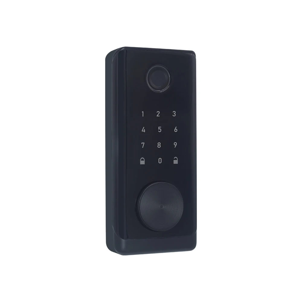 Emergency Key Unlock Fingerprint Password Digital Biometric TT-lock APP  Remote Smart Door Lock For Home