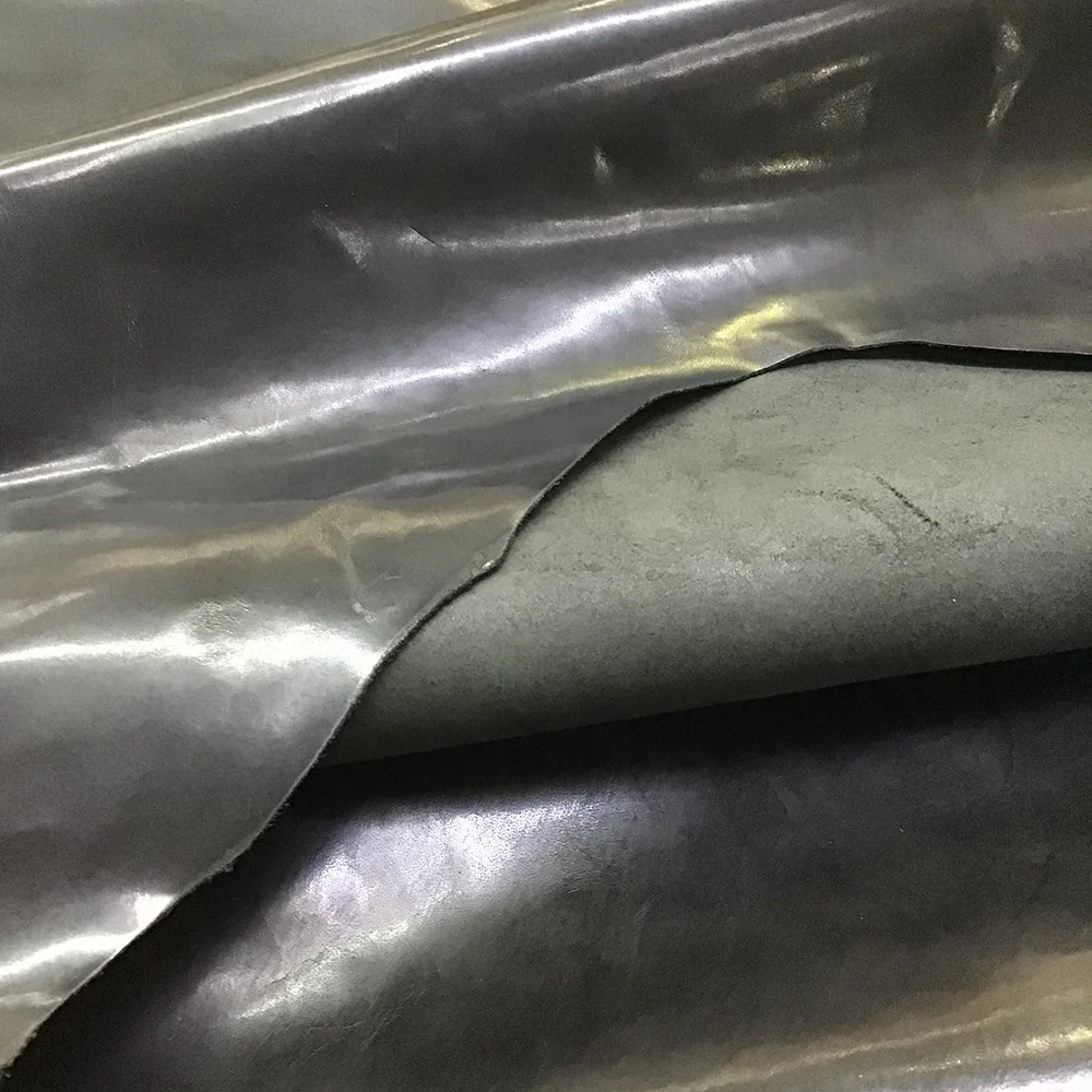 Блестящая поверхность масляная восковая кожа лошади натуральная для мотоциклетной куртки материал