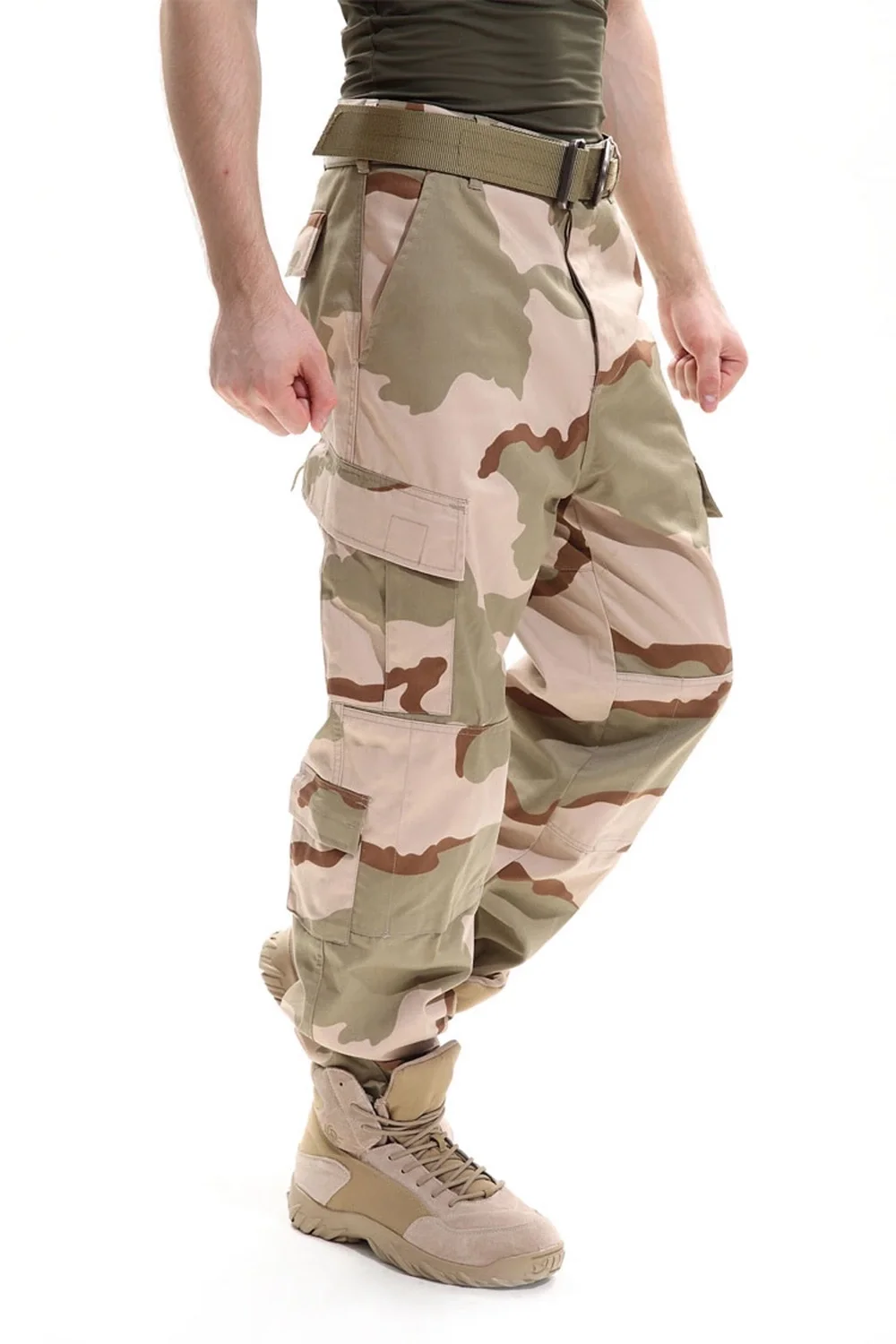 Rip-Stop Fabric Camouflage Style Standard Tactical Pants For Wholesale