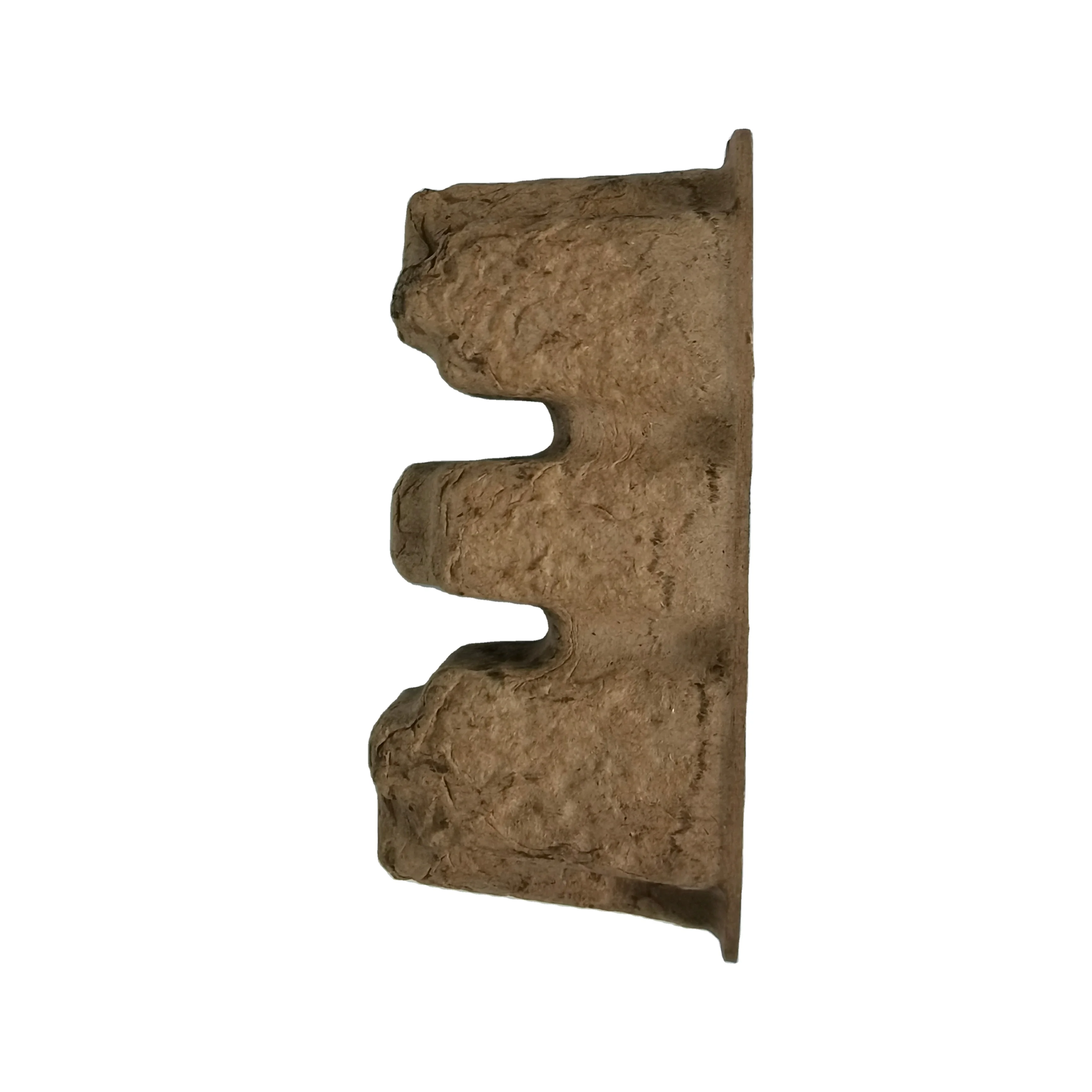 Factory wholesale pulp moulded tray for sticks strips paper packaging recyclable paper tray