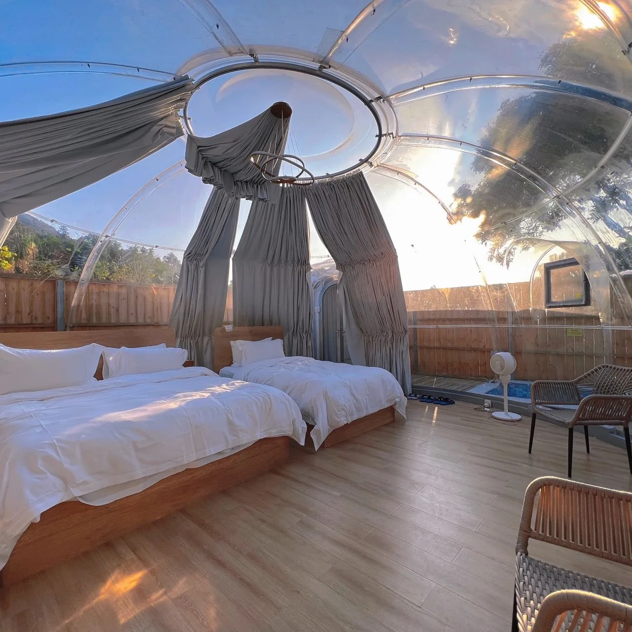 PC Dome Outdoor Quality Glamping Igloo Glass Garden Dome Tent