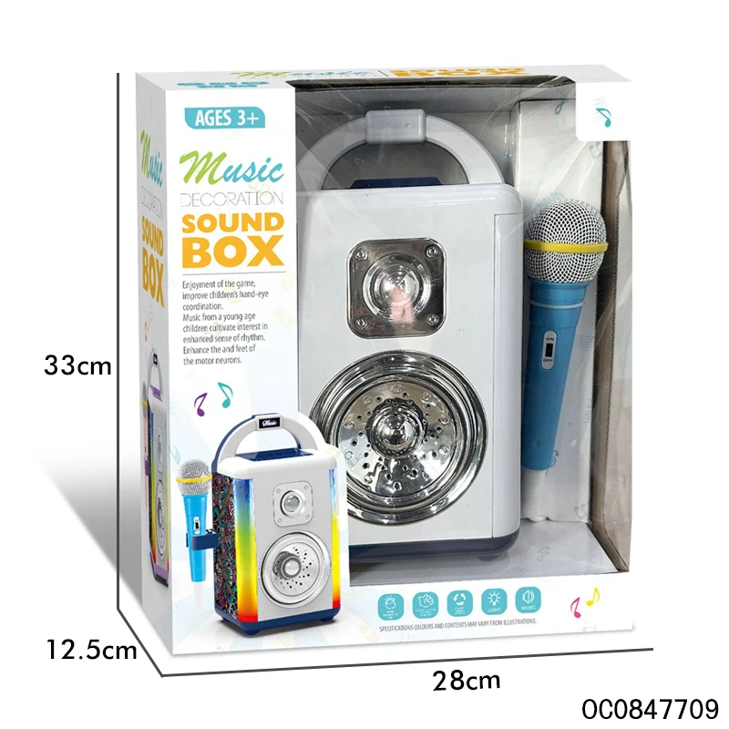 Wireless Portable Speaker with Microphone Electronics for Karaoke Toys Gifts