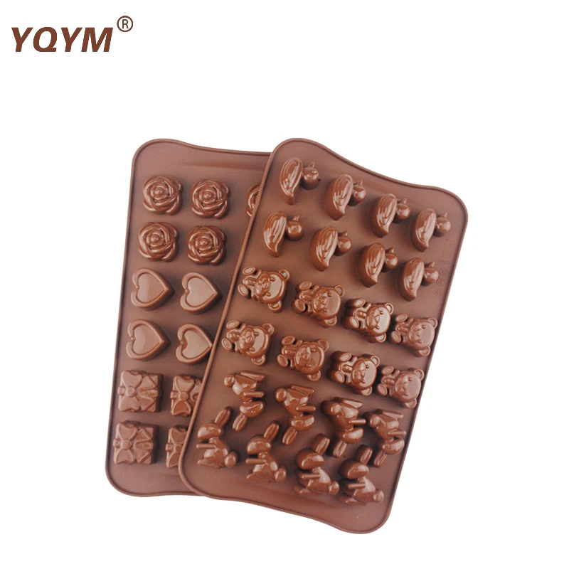 
Hot Sale 15 cavity Holes Pig Shape Decorating Tools Silicone Cake Mold for Candy Fondant Pizza Cupcake Chocolate 