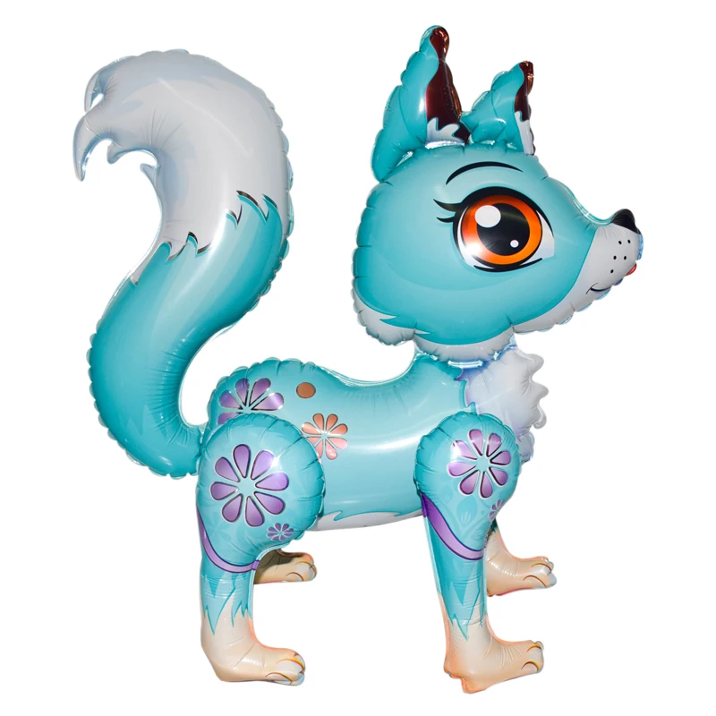 New Arrival 4D Balloon With Movable Limbs Rotation Inflador De Globos Fox Shape Inflatable Balloon For Child