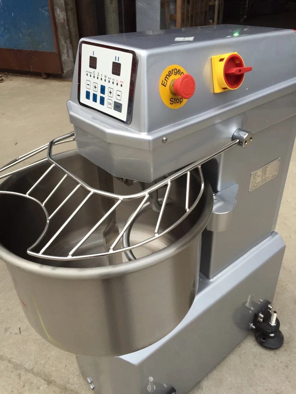 Industrial Commercial Variable Speeds Bread Pizza Toast Spiral Dough Mixer Machine For Factory