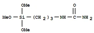 
C7H18N2O4Si molecule 3-Ureidopropyltrimethoxysilane chemical name ureido silane 