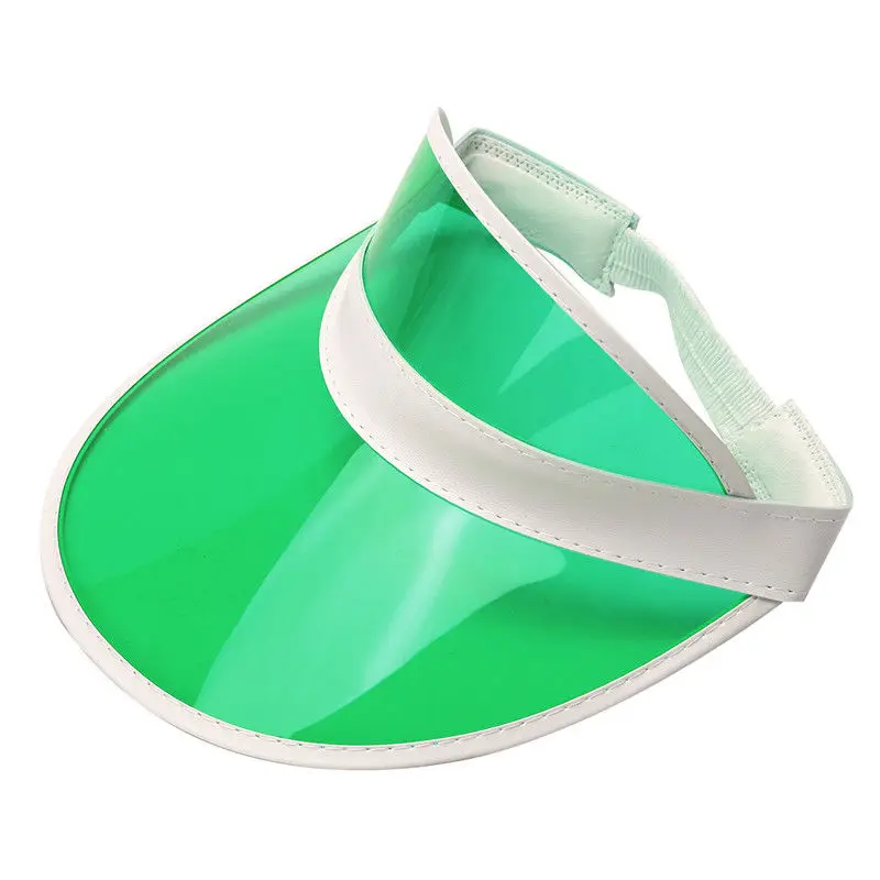 New wholesale Bulk Sale Plastic Visor Cap Transparent Plastic Visors