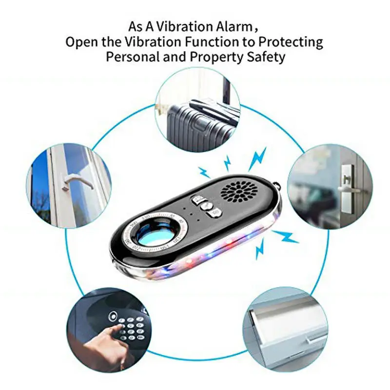 Handheld Bug Sweeper Spy Cam Finder Hidden Camera CCTV Camera Finder